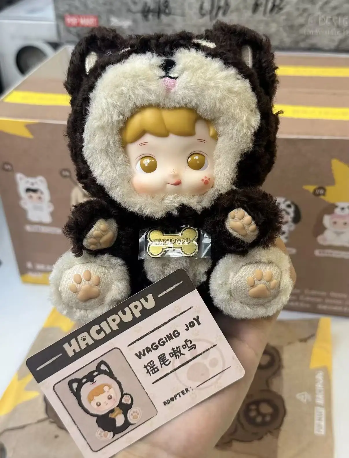 

POP MART HACIPUPU Take Me Home Series Vinyl Plush Pendant Blind Box Toy Mystery Gift Ornament for Girls Collectible Soft Doll
