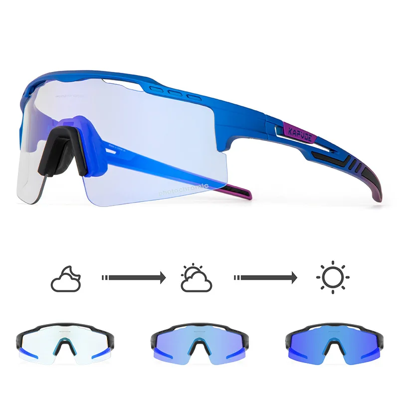 Unisex Red Photochromic Cycling Glasses Men MTB Cycling Sunglasses Women Road Bicycle Glasses UV400 Outdoor Bicycle Sunglasses