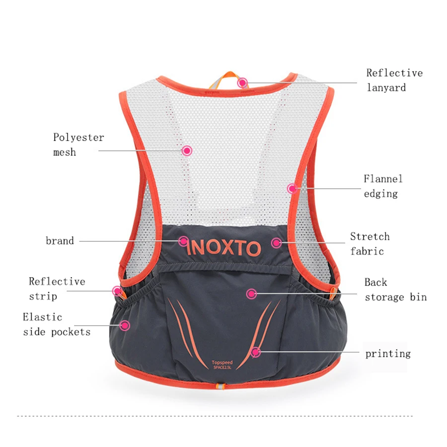 Lightweight Running Backpack Hydration Vest Suitable for Bicycle Marathon Hiking ultra-light and portable Running Bag