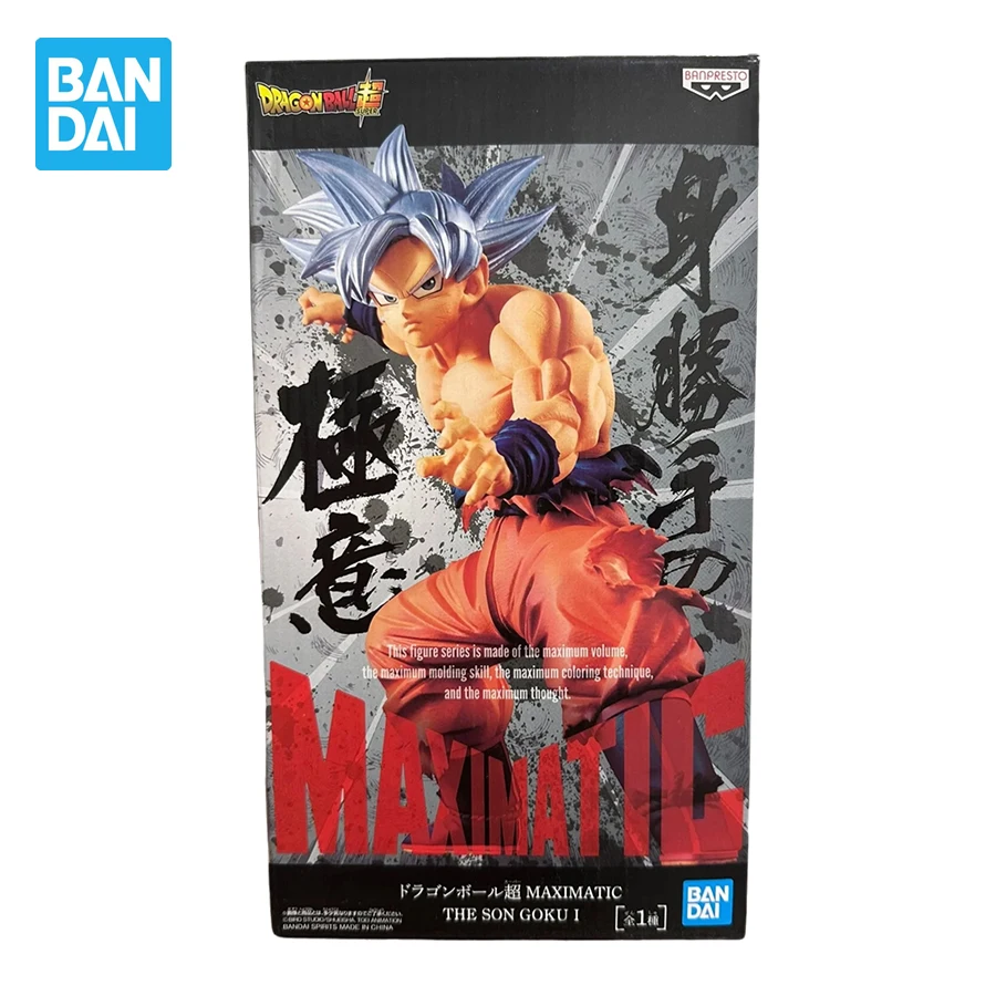 

Оригинальные Banpresto Dragon Ball Super Maximatic Ultra Instinct Goku ПВХ фигурки героев DBZ фигурки Коллекционная модель игрушки