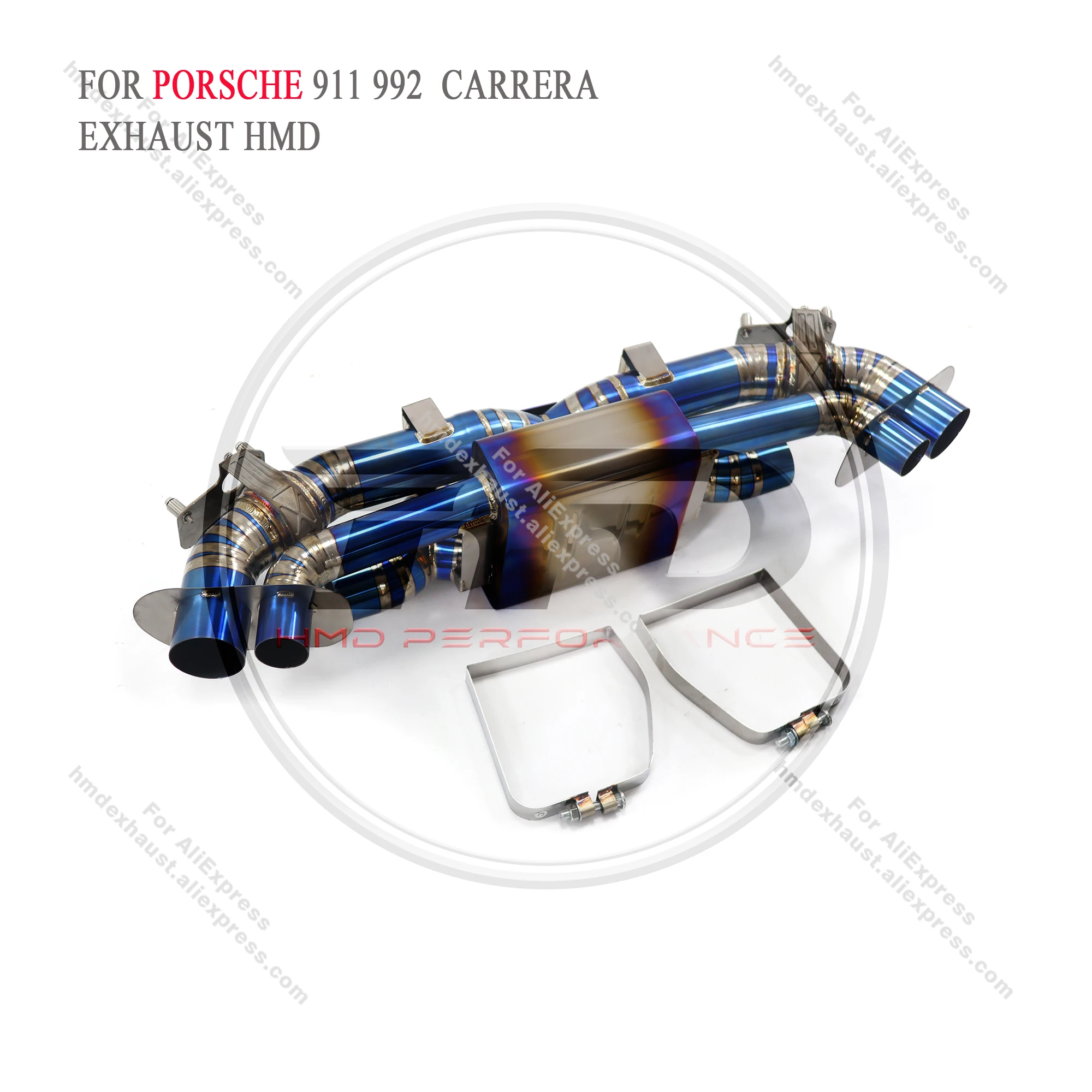 

HMD Titanium Exhaust System Performance Catback for Porsche 911 992 Carrera 3.0T Muffler With OEM Valves