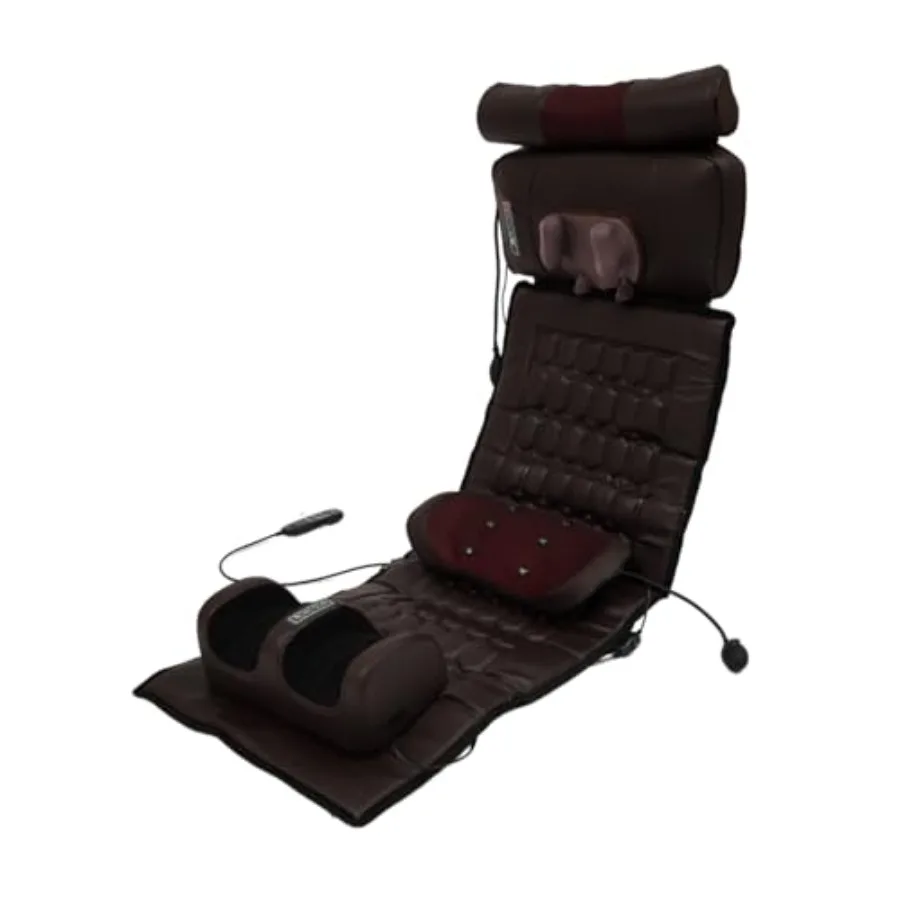 

Массажный коврик с 9 режимами и подогревом для всего тела: шеи, плеч, талии, ног. Съемная массажная накладка с подогревом для дома и офиса, снимающая стресс.