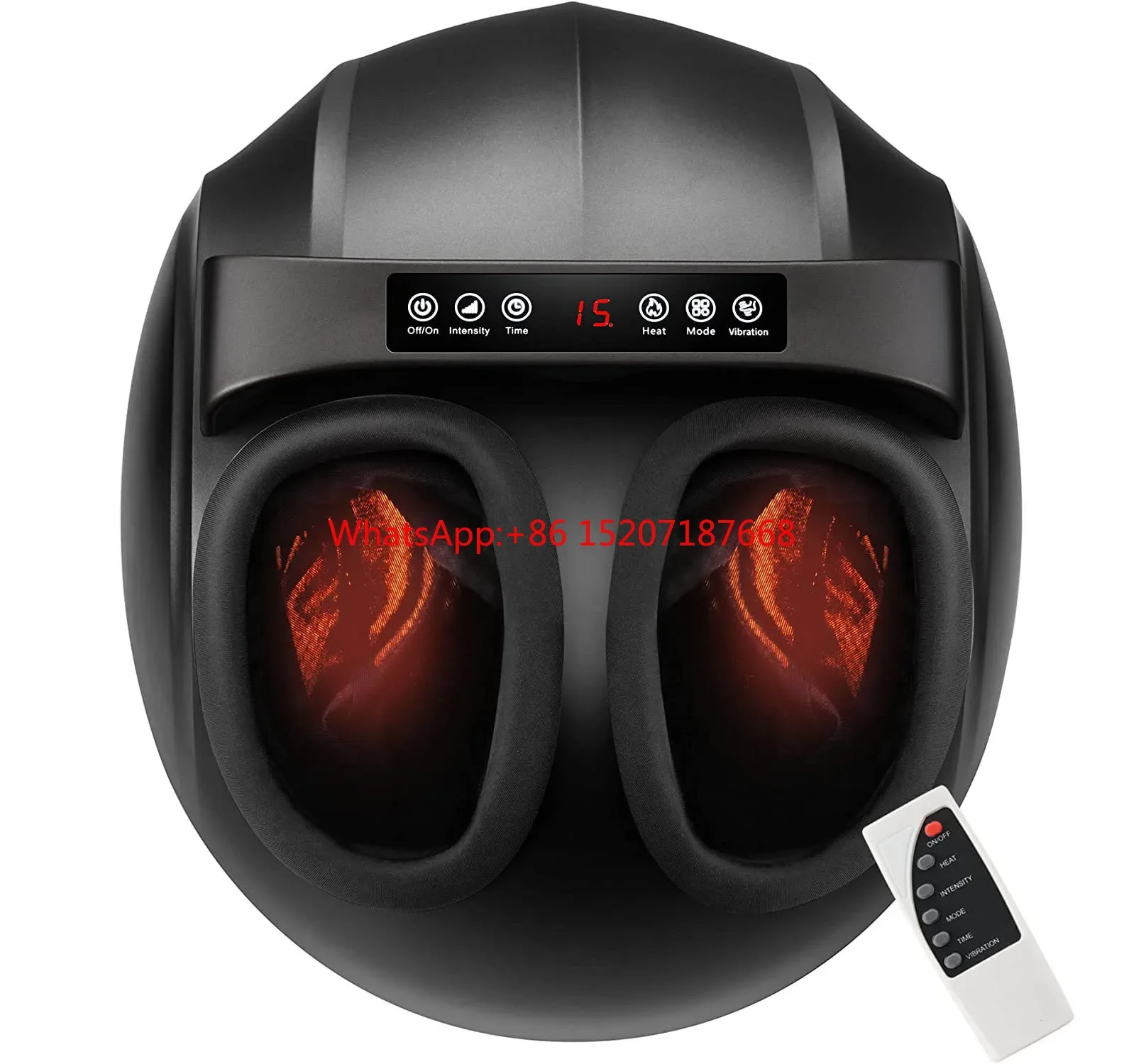 

Foot Massager Machine with Heating Shiatsu Foot Massager Deep Kneading Remote Control for Plantar Fasciitis Feet Massage Gift