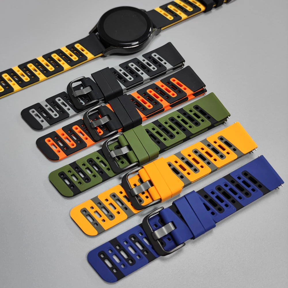 Bandes en caoutchouc de 22mm pour Amazfit Balance 3 2, bracelets Ultra respirants pour Amazfit Bip Max Bip6 5 UNITY/HUAWEI WATCH Correa