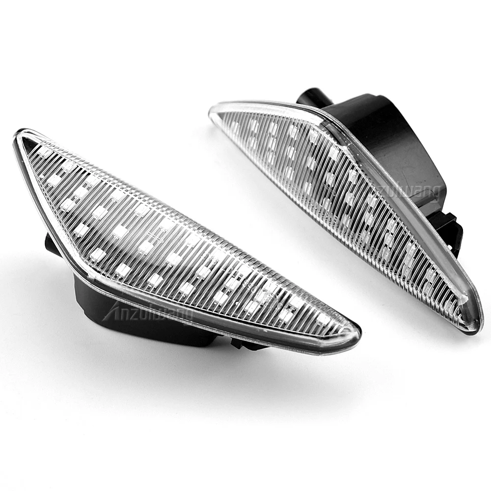 2 pçs claro/fumaça dinâmica fluindo led lado marcador luz de sinal para bmw x5 e70 x6 e71 e72 x3 f25 sequencial blinker lâmpada