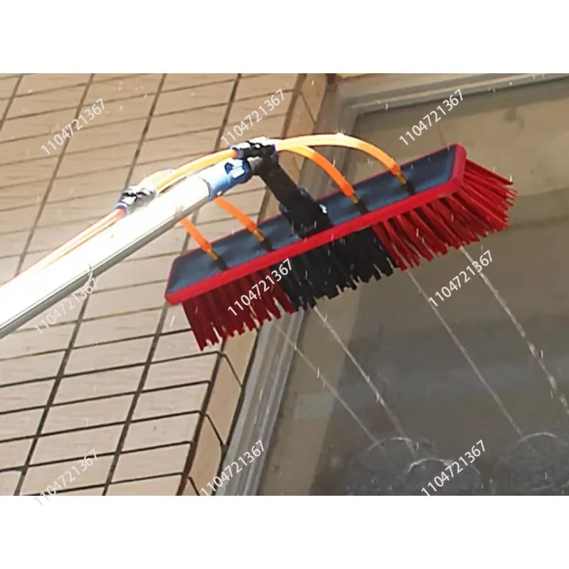 Photovoltaic panel cleaning tool Solar panel water spray brush Glass cleaning water brush Extended rod