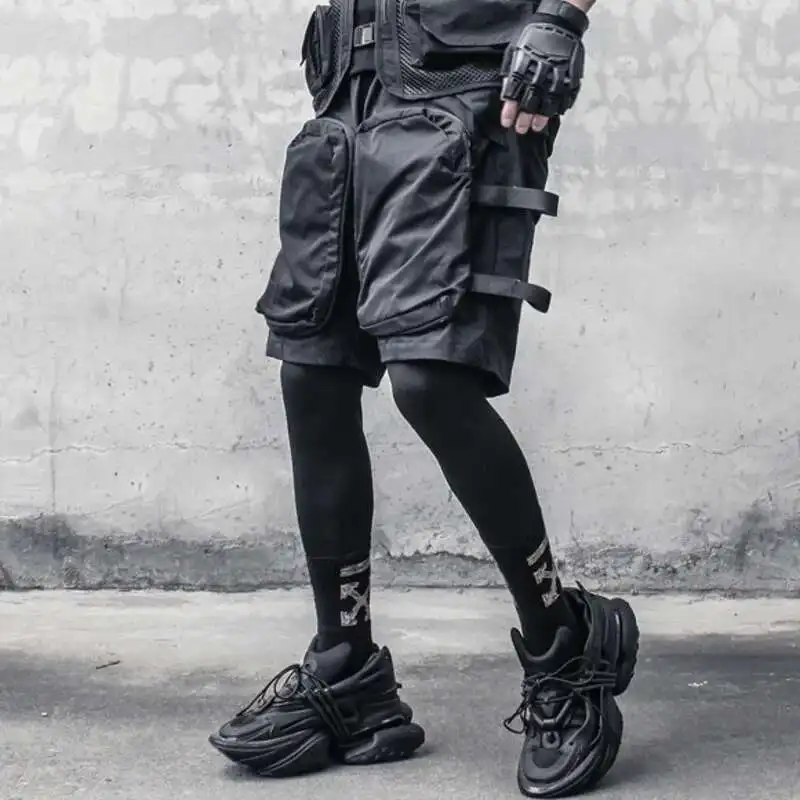 HKSH Summer New Trend Brand Dark Heavy Industry Tactical Large Pocket Design Casual Loose Strap Shorts Men's Tide Capris  HK1637