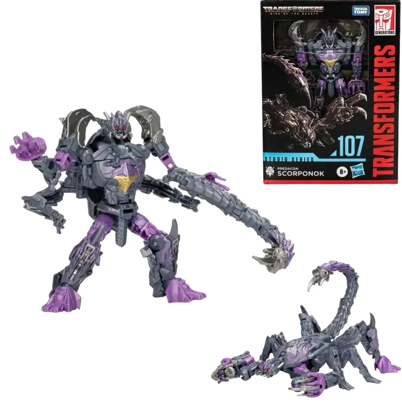 In Stock Hasbro Transformers7 Rise of The Beasts SS107 Deluxe Scorponok Anime Figure Action Figures Model Toys Hobby Collection