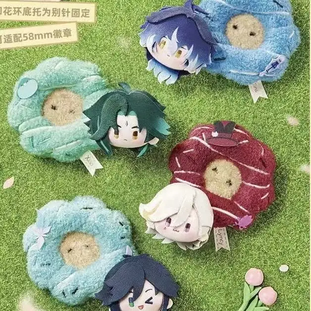 Genshin Impact Flins Xiao Venti Plush Keychain Pendant 10CM Cosplay Soft Figure Periphery Adorable Anime Birthday Gifts