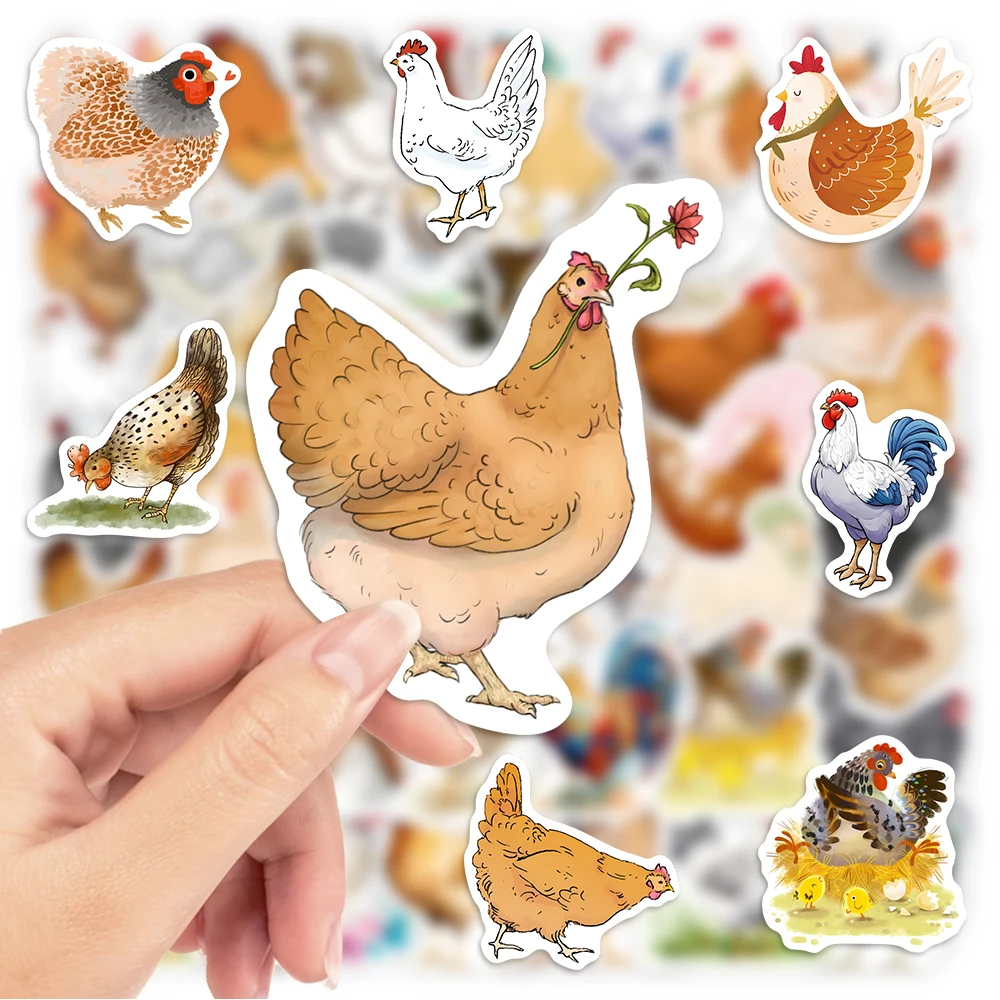 Cute Cartoon Chicken Stickers - Kids Toys Laptop 评论和价格