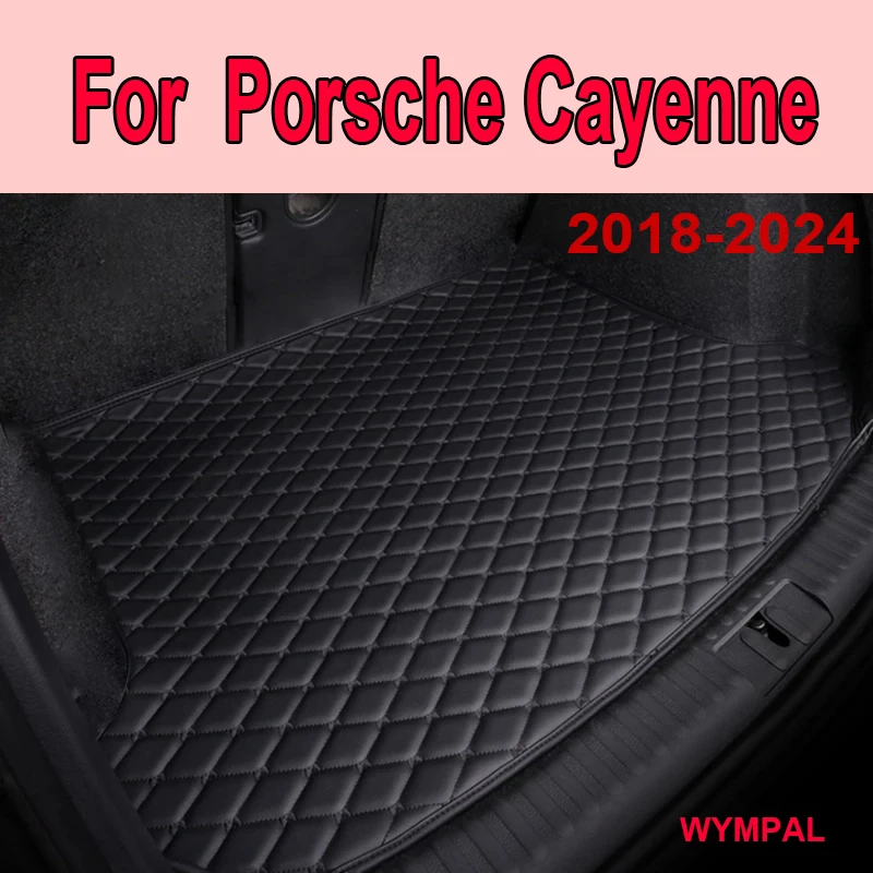 

Коврик в багажник автомобиля для Porsche Cayenne 2018 2019 2020 2021 2022 2023 2024, задняя крышка грузового багажника, коврик для автозапчастей, подкладка для багажника