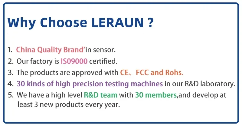 China LERAUN Ultrasonic Displacement Sensor for Double Sheet Detection