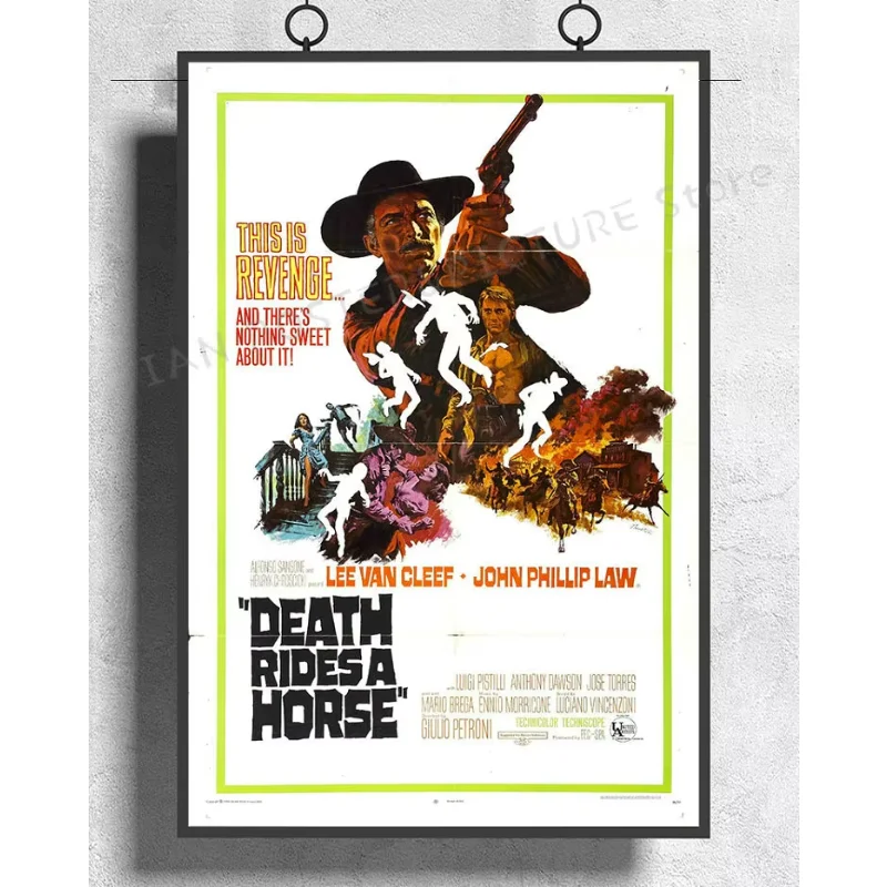 NJ433 Death Rides a Horse (1967) Da uomo a uomo (original title) Movie Wall Sticker Silk Poster Art Home Decoration