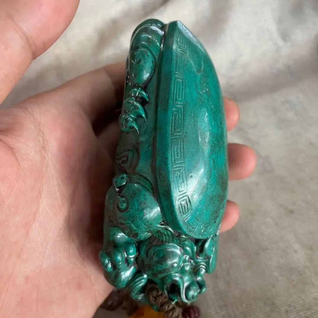 New retro turquoise dragon turtle pendant antique craftsmanship