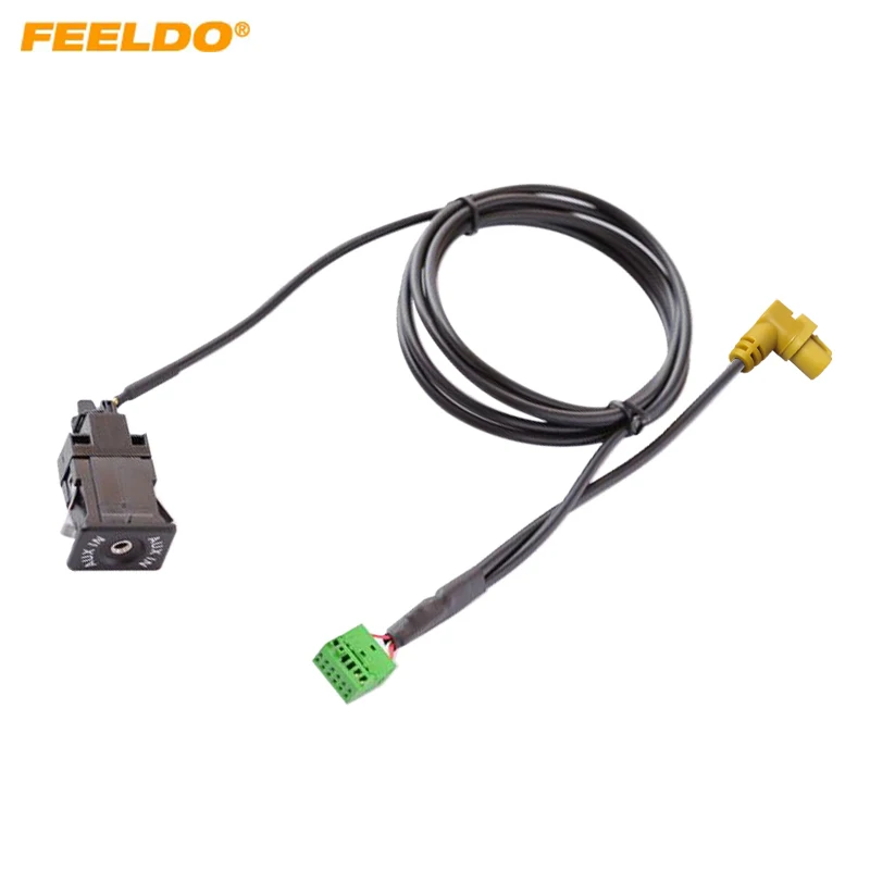 

FEELDO Car Radio USB AUX-In Cable Plug AUX Socket Adapter For Audi MMI3G 3G+ A6L/A4L/Q5/Q7/A5/S5/TT AUX Wire Harness