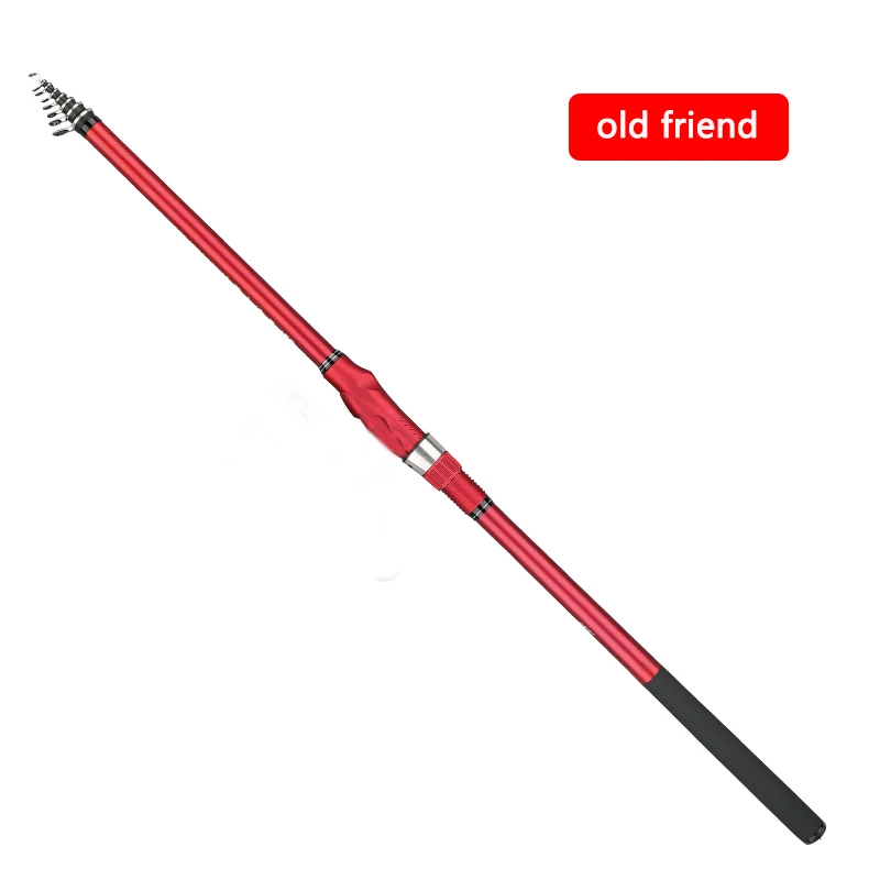 New carbon rock fishing rod 5.3M 6.0M ultra-light ultra-hard portable carp rod telescopic sea Fishing rod surfing rotating rod