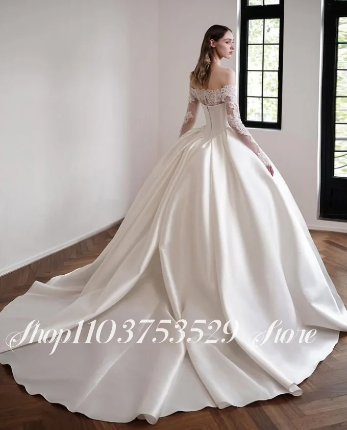 Customised Simple Wedding Dresses Corset Bodice Sheath Bridal Gown Lace Decoration Bridal Engagement Wedding Party Wedding Dress