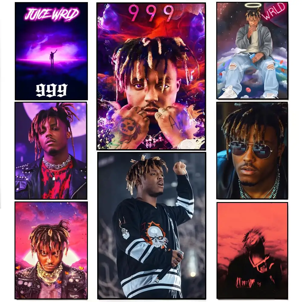 Rapper J-Juice W-WRLD Poster Poster HD  Waterproof Wall Sticker Bar Living Room Decor Gift