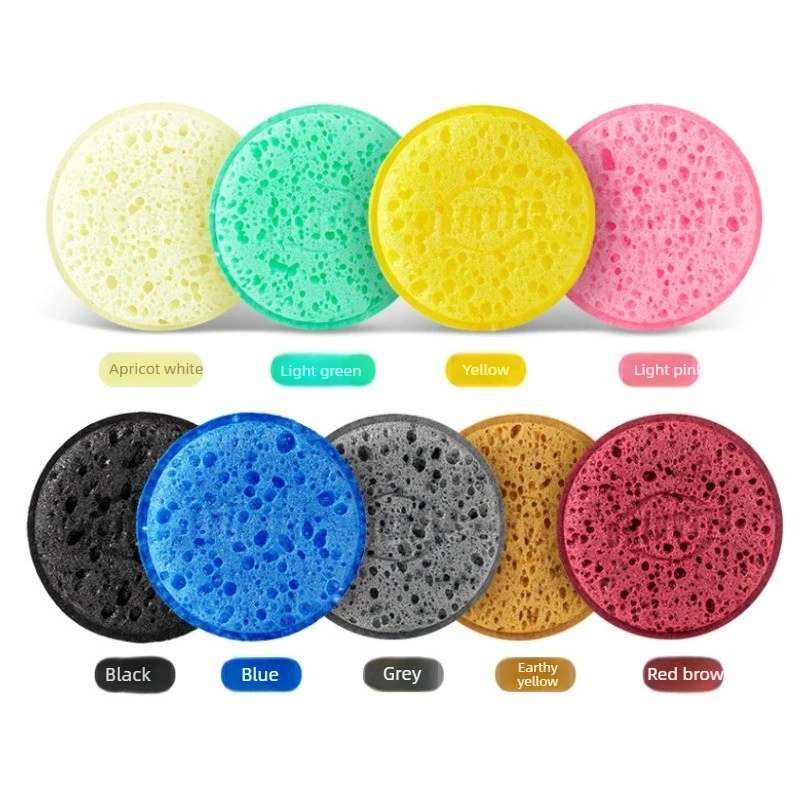 

25PCS Round Edged Sponge for Kitchen Cleaning,Dishwashing,Brushing Pot,Seaweed Sponge Blocks,Car Washing,polishing,Waxing Sponge