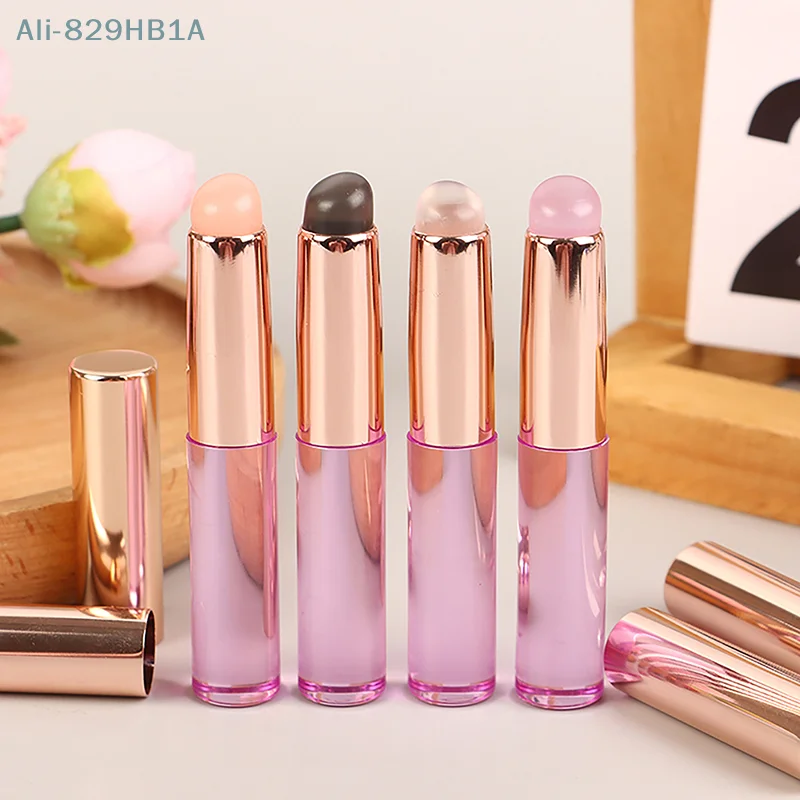 Siliconen Lipborstel Schuine Concealer Make-Up Borstel Tool Draagbare Ronde Kop Als Vingertoppen Q Zachte Lippenstift Borstel Concealer Borstel