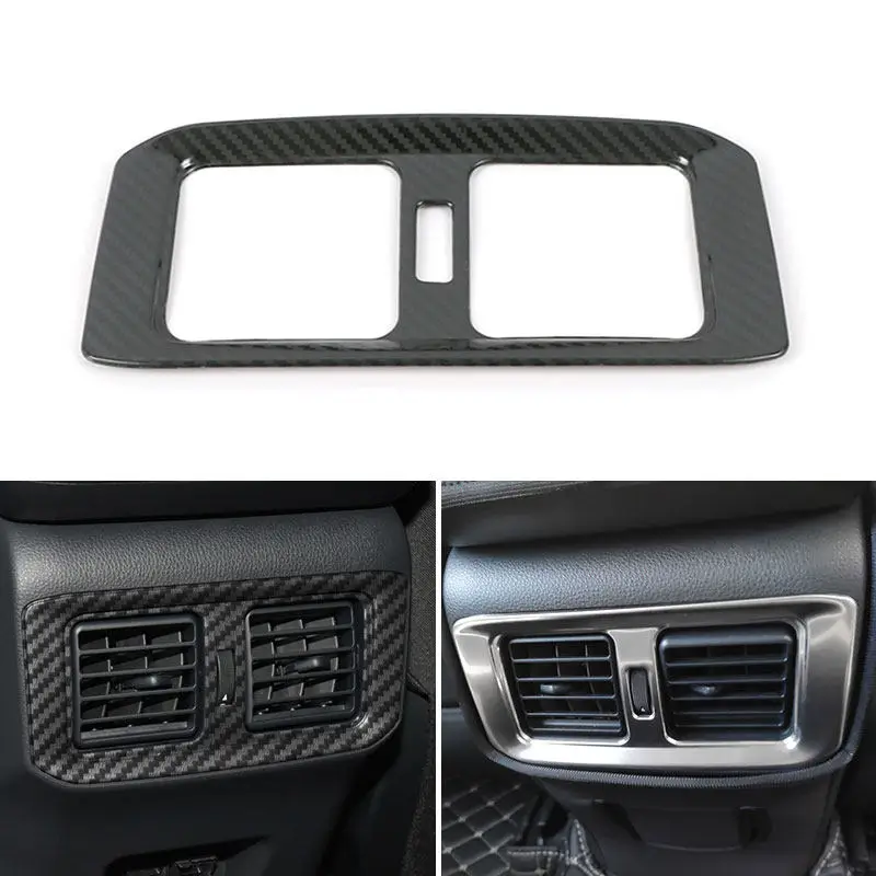 For Toyota Rav4 RAV 4 2019 - 2023 XA50 Hybrid Car Accessories Center Console Rear Air Conditioning Vent Outlet Frame Cover Trim