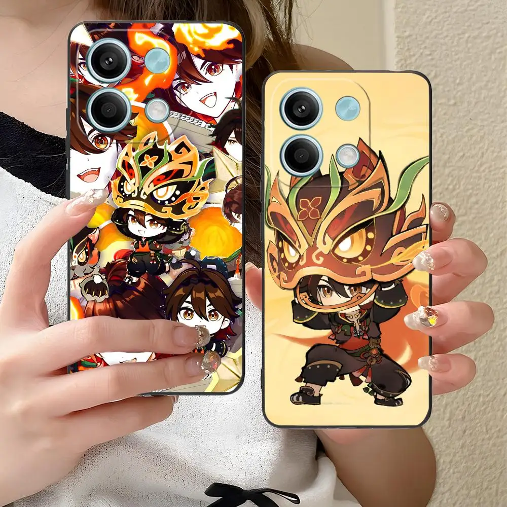 

Game GI Gaming Mobile Phone Case for Xiaomi Redmi Note 14 13 12 11 S Pro Plus 4G 5G Colorful Printing Cover Cellphones Luxury