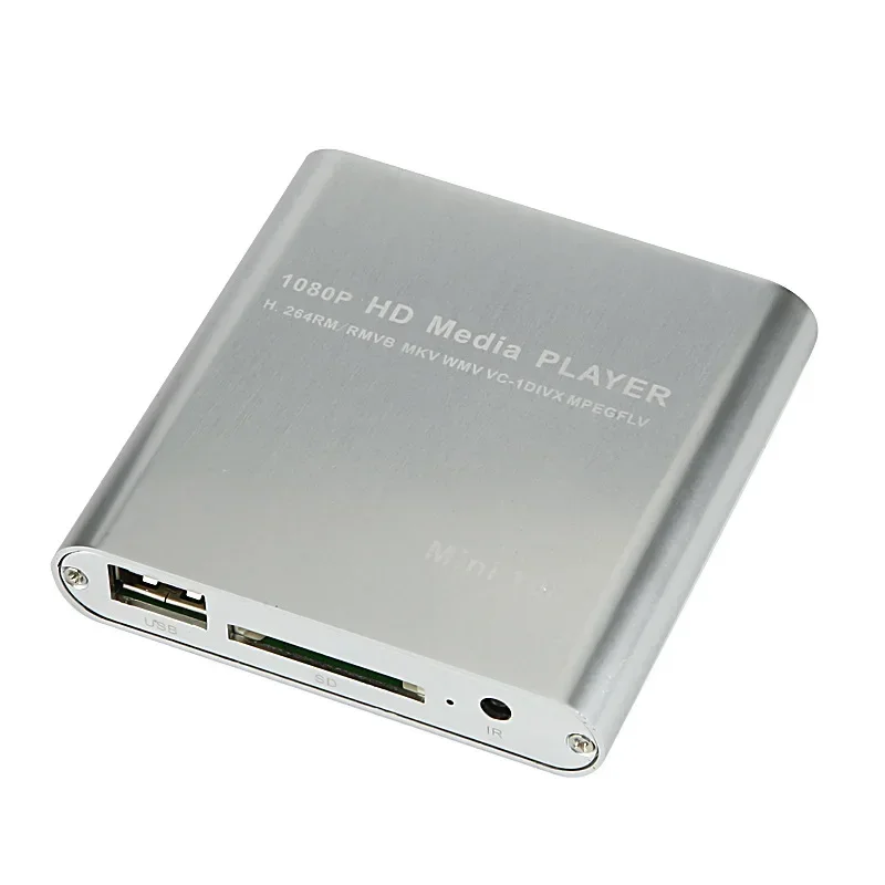 MKV H.264 HDD Multimedia Player Full HD 1080P USB External Media Player With SD Media TV Box Support RMVB WMV HDD Player K19