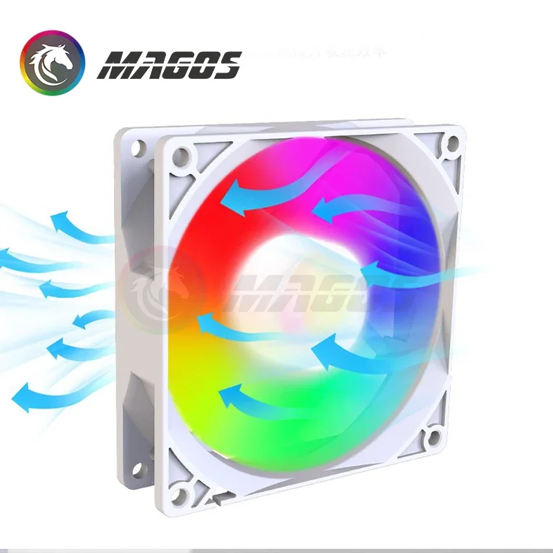 Mini ITX Case ARGB Fan 8 cm 9 cm Match Water/Luchtkoeling Radiator Fan 8025 9025 Koeler Moederbord 5 V SYNC + 4Pin PWM