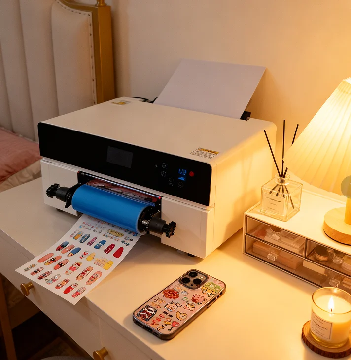 

Новый струйный принтер A3 UV DTF Impresora для наклейки, этикетки, чехол для телефона, деревянная бутылка с ламинатором, универсальная функция