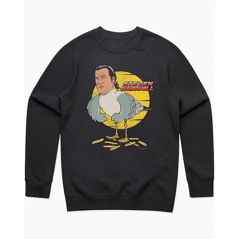

Винтажный свитшот Steven Seagull с круглым вырезом и мультяшным принтом, удобный, из хлопка, повседневный, молодежный, модный.