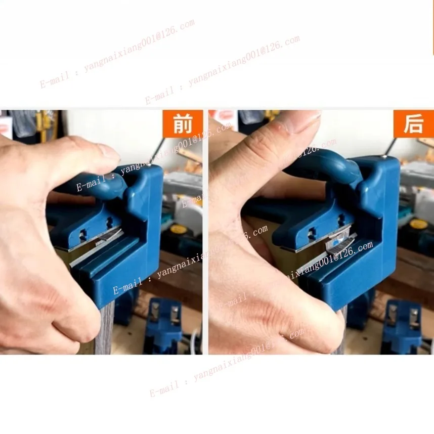 Ręczna maszyna do obróbki krawędzi, frezarka do obrzeży, podwójna frezarka do drewna, narzędzie stolarskie, profesjonalne narzędzie ręczne.