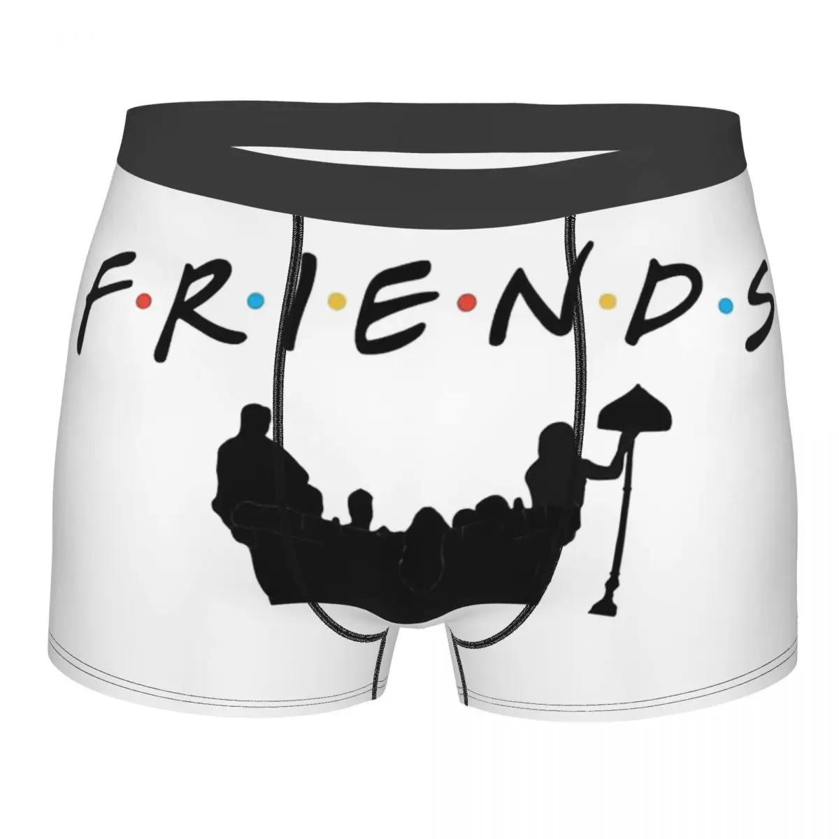 

Colorful Pair Best Friends TV Show Mencosy Boxer Briefs,3D printing Underpants, Highly Breathable High Quality Birthday Gifts