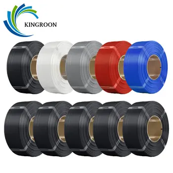KINGROON 無線軸 PLA 線材 1.75mm 10KG (22LBS),3D 列印機材料 PLA 補充裝,適用於竹製或 DIY 可重複使用線軸,10 捲裝 10 最佳銷售 kingroon pla - №6