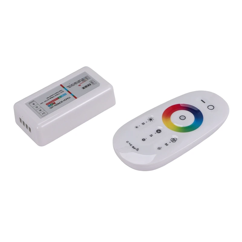 

ABDE-RF LED Remote Controller 2.4Ghz Wireless RF Touch LED RGB Dimmer Controller For 5050 3528 RGB LED Strip Light 12V/24V