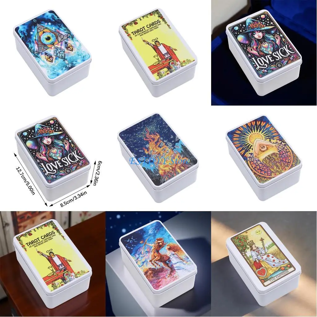 

G6DE Playings Cards Box Money Coin Carry Box Candy Case Business Tarots Storage Box
