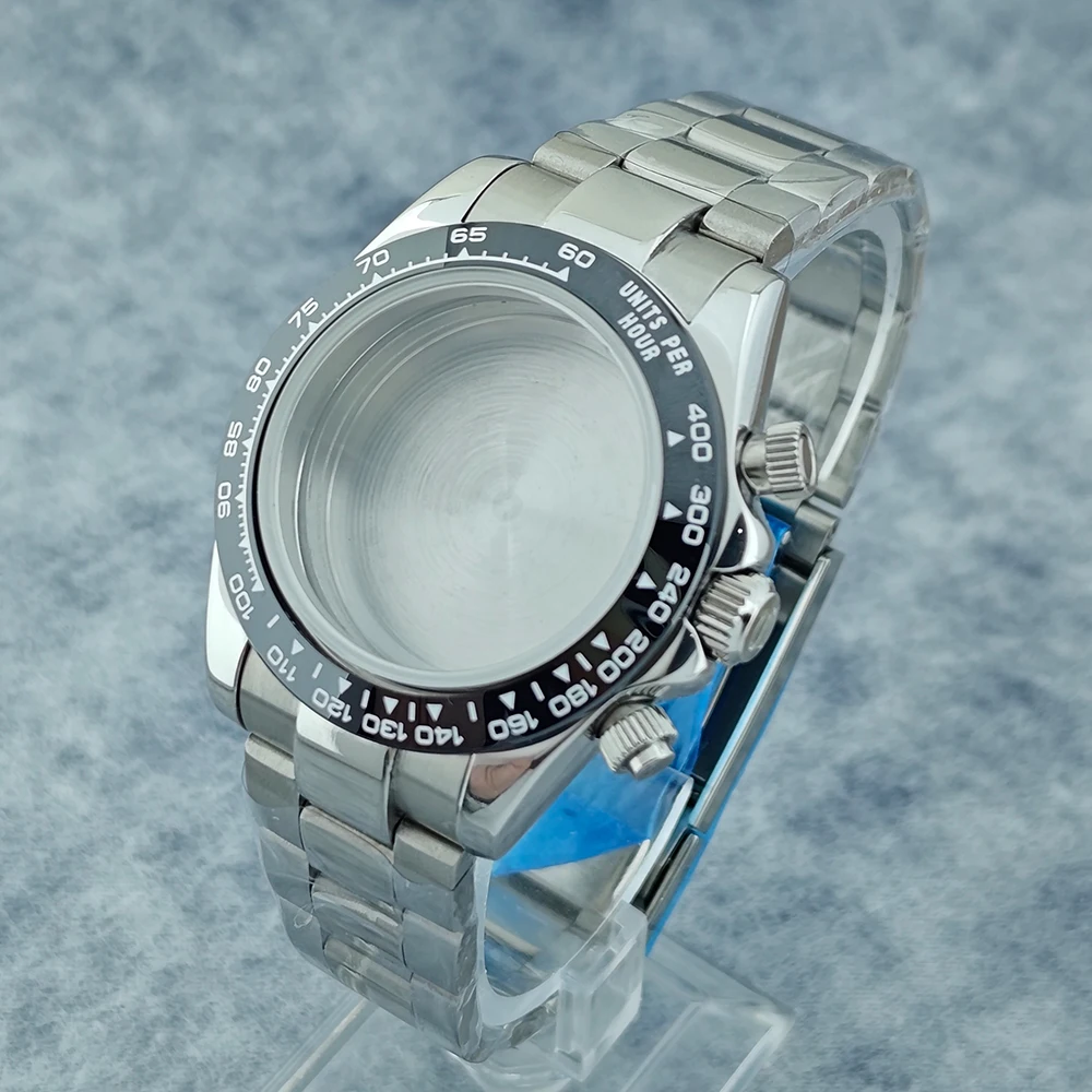 

Корпус VK63, серебряный корпус для часов, ремешок из нержавеющей стали для VK63, кварцевый механизм, аксессуары для часов