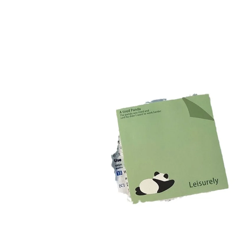 Protect Panda Notepad High appearance level Minimalist Message Paper Sticky Notes Cute Panda with sticky studentledgerdecoration