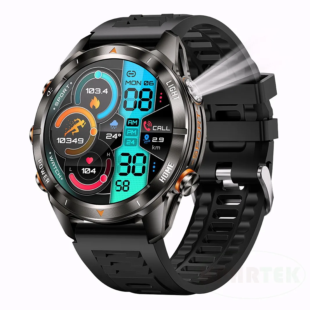 ساعة ذكية KT80، شاشة 1.46 بوصة، 360*360 بكسل، خطوات، مسافة، سعرات حرارية، وضع رياضي، مساعد صوتي، دفع رسالة #3