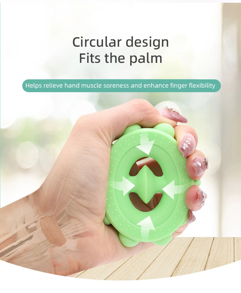 قابض يدوي من السيليكون مقاوم للماء وسهل التنظيف، وتوزيع الضغط حتى، وقبضة مريحة، ولعبة تخفيف التوتر #6
