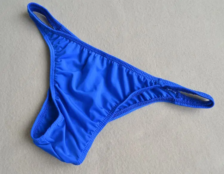 

Men's Erotic Mankini Ice Silk Thin Semi Transparent Briefs Gays Sexy Low Waist U Convex Pouch Elastic Quick Dry Tanga Thin Thong