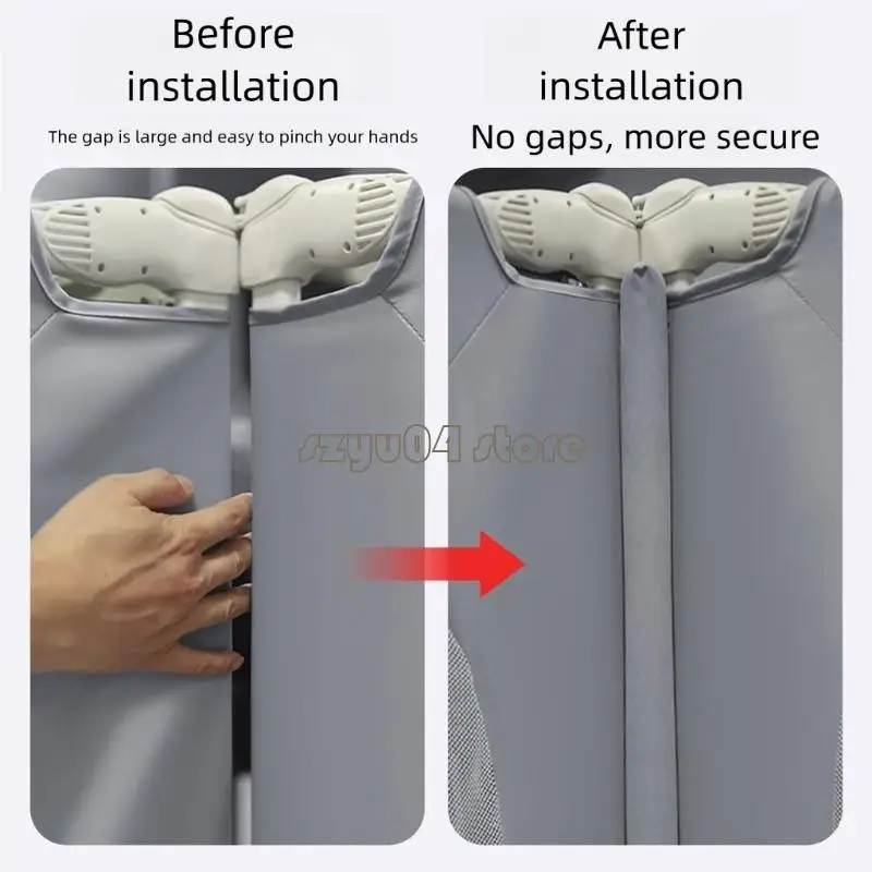 4X7D حشوات ممتصة للصدمات للسرير غير قابلة للانزلاق تمتص الصدمات من أجل حماية المسنين #5