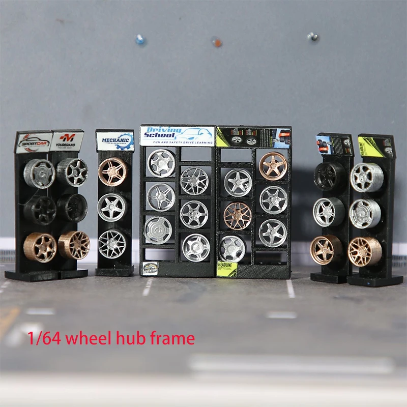 

1:64 Simulated Wheel Hub Frame Miniature Scene Model Ornaments
