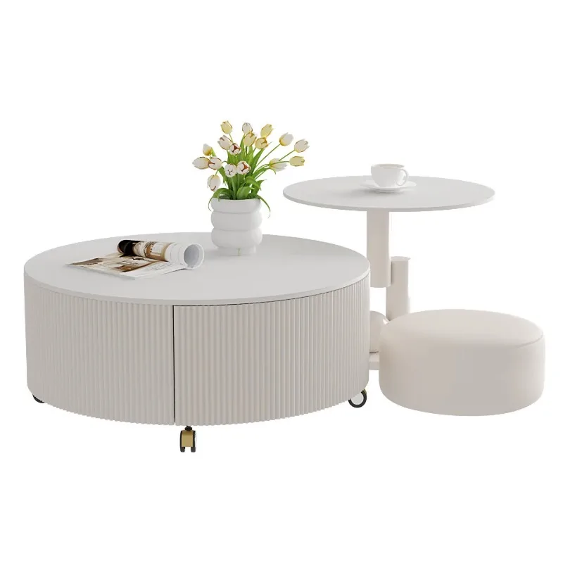 

French cream style slate coffee table Living room modern simple home use