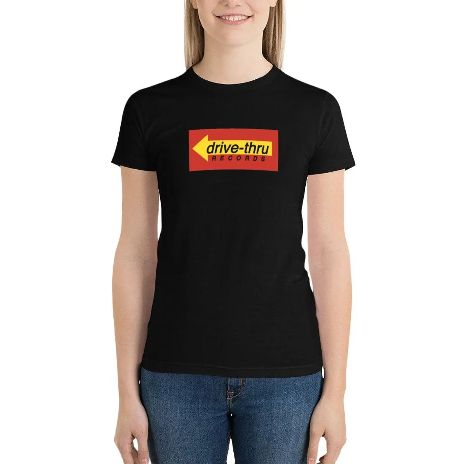 Drive-Thru Records Logo T-Shirt Aesthetic clothing kawaii clothes Women t-shirts