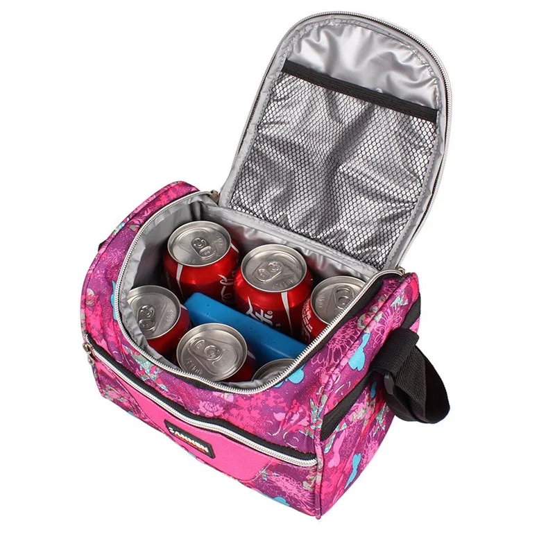 Portable Lunch Bag Food Thermal Box Durable Waterproof Office Cooler Lunchbox with Shoulder Strap Organizer Insulated Case