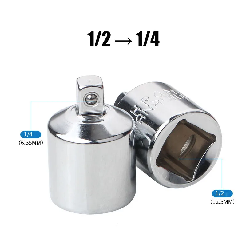 Imagem -02 - Chrome Vanadium Aço Tomada Adaptador Drive Ratchet Wrench Socket Converter Reparação do Carro Ferramentas Manuais 1pc