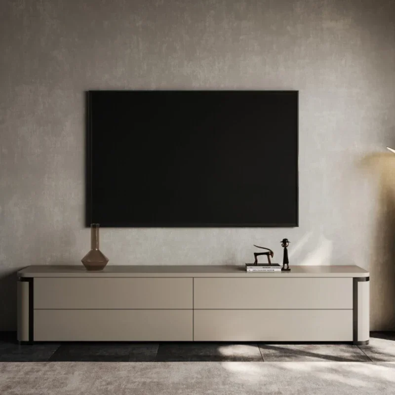 Light Luxury TV Cabinet Monitor Designer Living Room Italian Solid Wood Tv Stands Gamer Retro Muebles Para Tv Salon Furniture