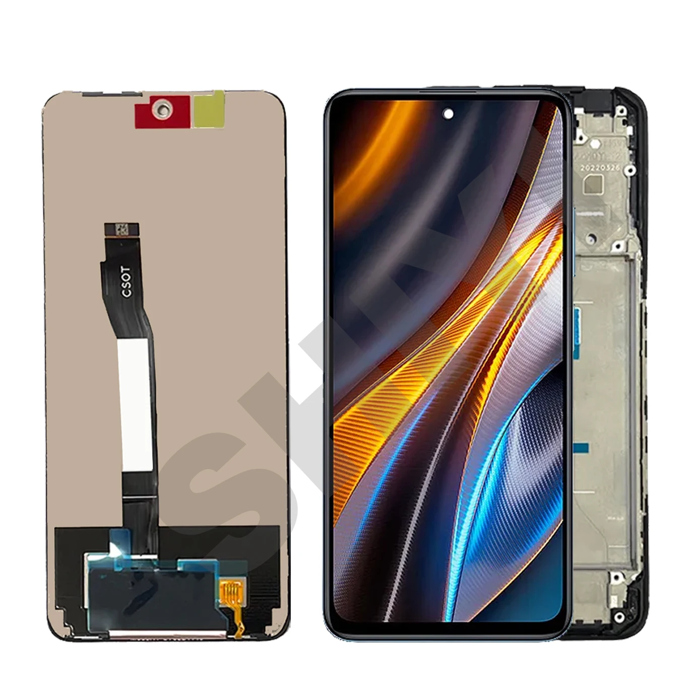 100% Teste 6.6 LCD For Xiaomi POCO X4 GT LCD Display Touch Digitizer Screen For Poco X4GT LCD 22041216G With Frame Assembly