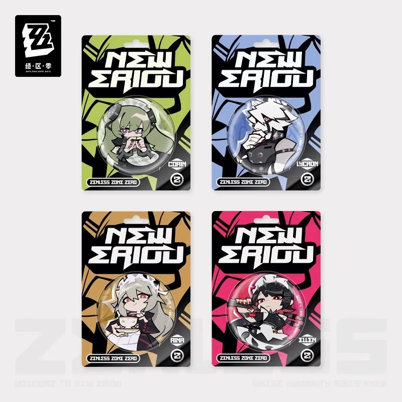 

Official miHoYo Zenless Zone Zero Lido Series Q-style Tinplate Badge Victoria Housekeeping Anime Game Merchandise Accessories