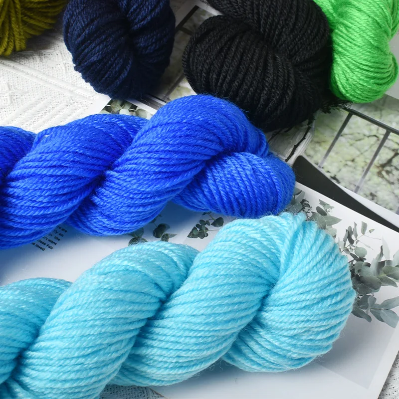 48g/roll Pure Acrylic Yarn Medium Coarse Yarn for Hand Knitting Crochet Yarn DIY Crocheting Sweater Blanket Scarf Hat amigurumi